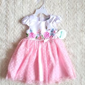 Nanette NWT 24M Pink & WhiteDress